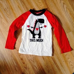 Valentine's Day love dino shirt